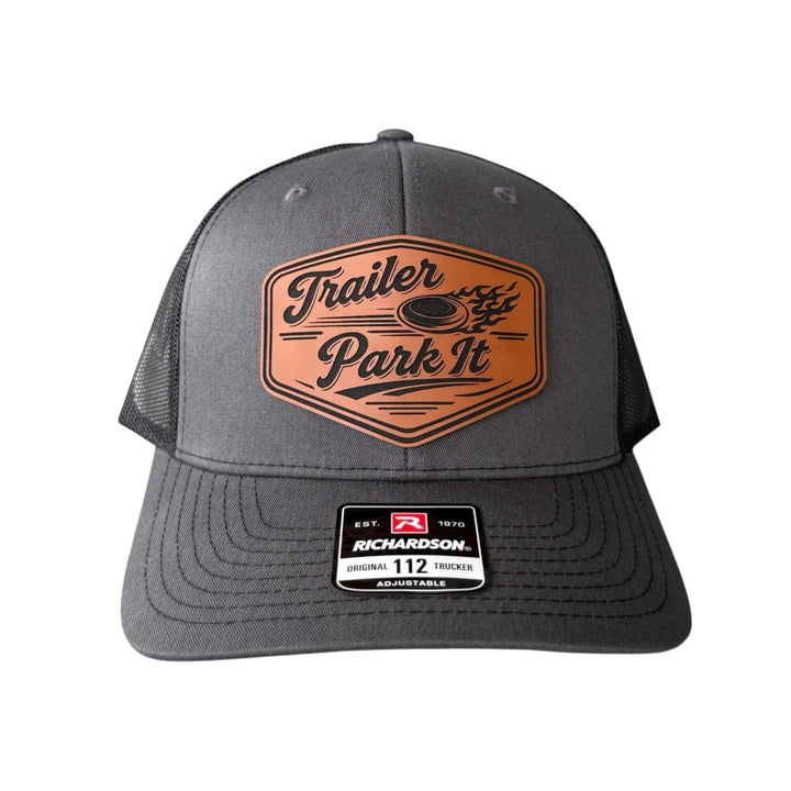 Disc Golf Hat for Men, Trailer Park It Trucker Hat, Richardson 112 Snapback