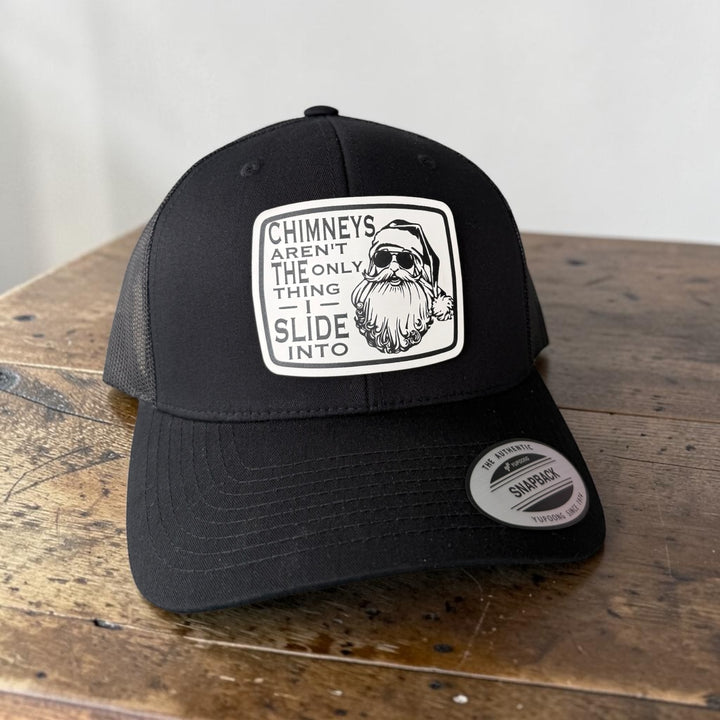 Chimneys Aren’t the Only Thing I Slide Into Santa Trucker Hat