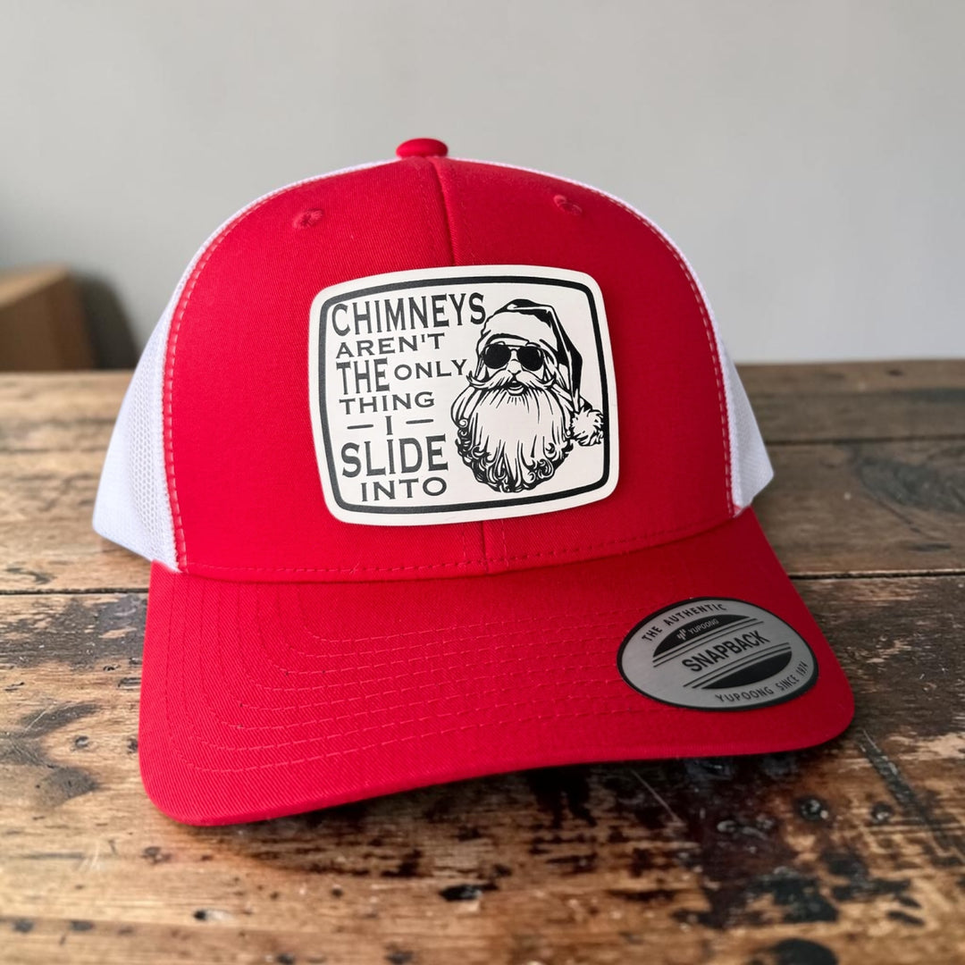 Chimneys Aren’t the Only Thing I Slide Into Santa Trucker Hat