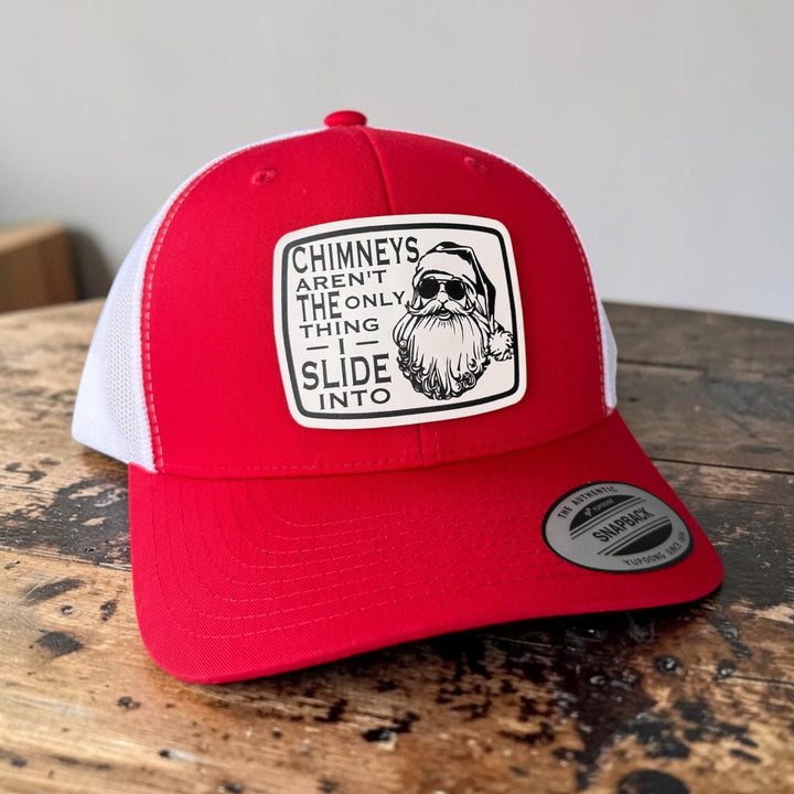 Chimneys Aren’t the Only Thing I Slide Into Santa Trucker Hat