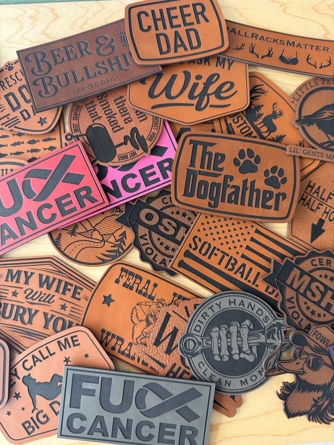 Custom Engraved Patches | Multiple Colors &amp; Shapes | Made to Order