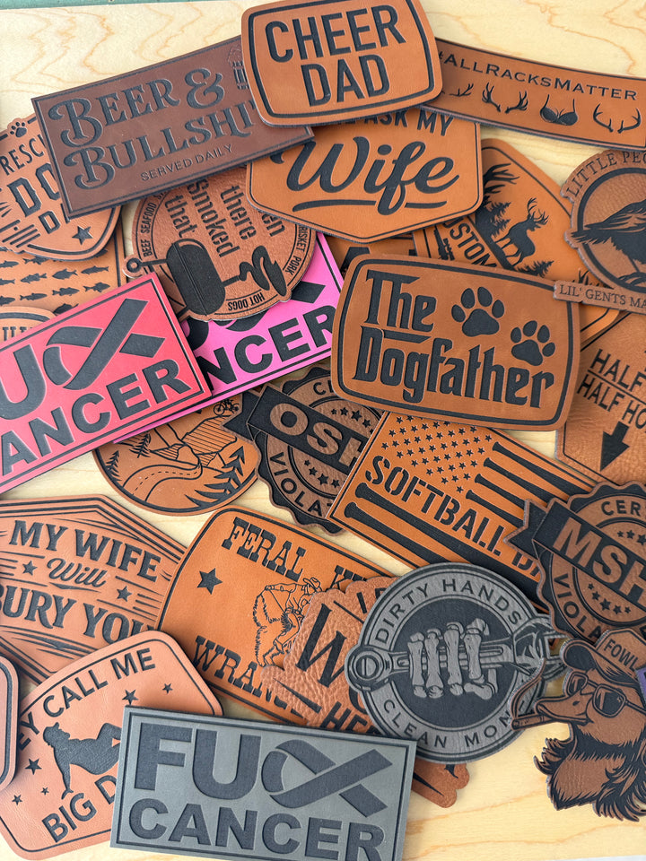 Custom Engraved Patches | Multiple Colors &amp; Shapes | Made to Order