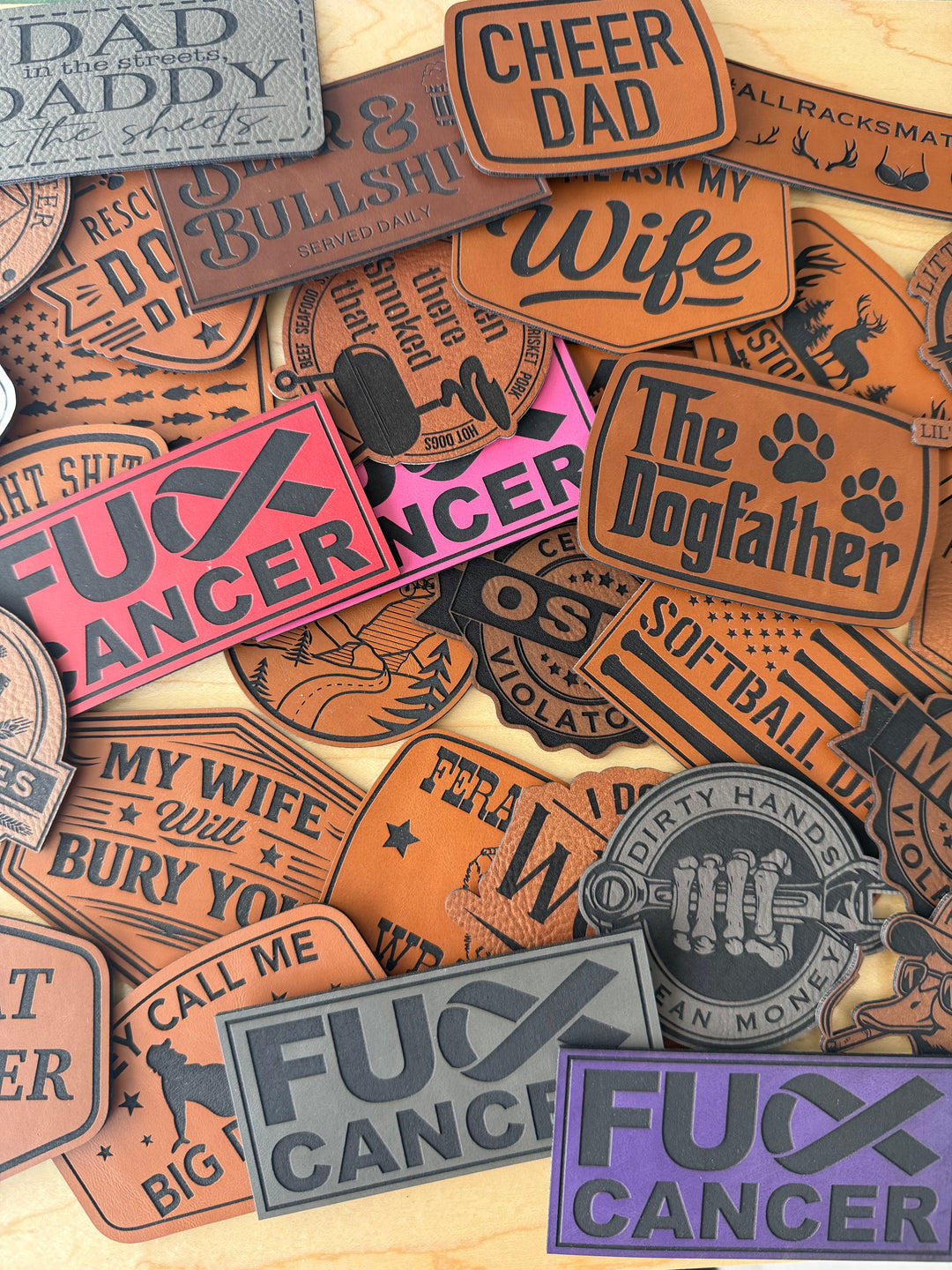 Custom Engraved Patches | Multiple Colors &amp; Shapes | Made to Order