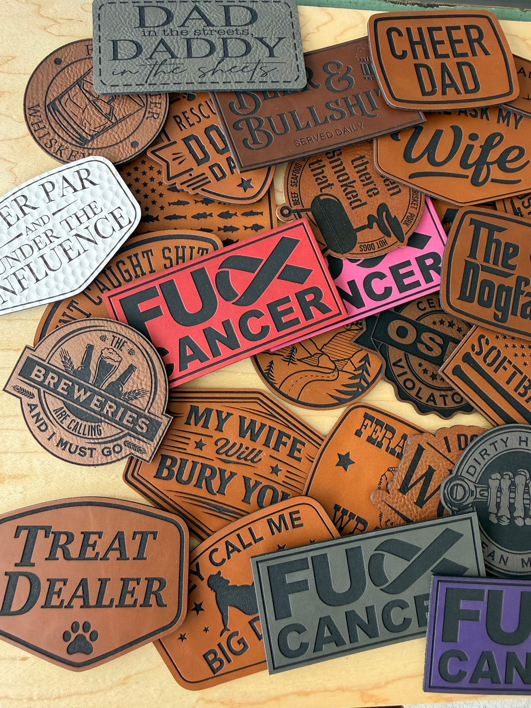Custom Engraved Patches | Multiple Colors &amp; Shapes | Made to Order