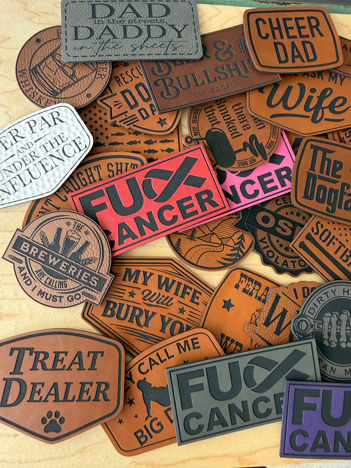 Custom Engraved Patches | Multiple Colors &amp; Shapes | Made to Order