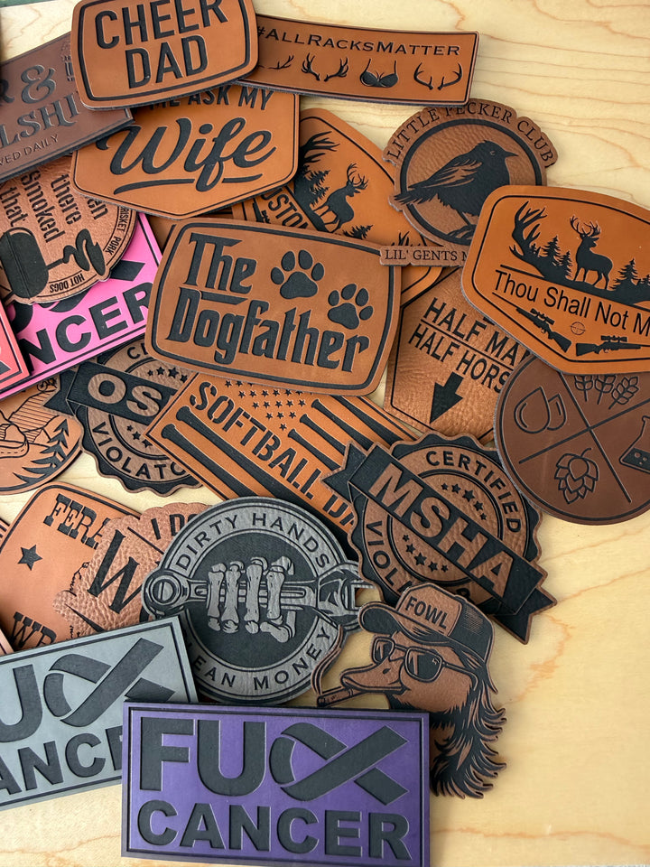 Custom Engraved Patches | Multiple Colors &amp; Shapes | Made to Order
