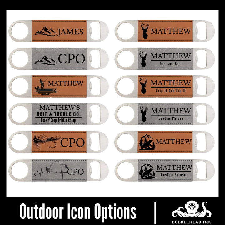 Personalized Groomsman Bottle Opener | Custom Name Engraved Bar Blade | Bachelor Party &amp; Wedding Party Gift