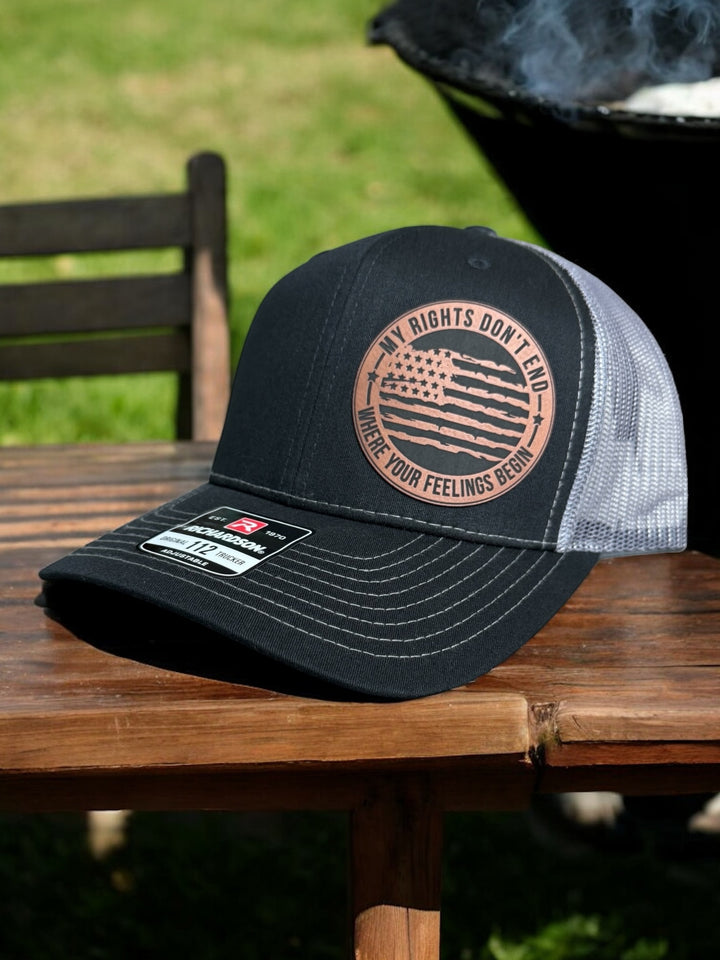 My Rights Don't End Where Your Feelings Begin Trucker Hat With Patch
