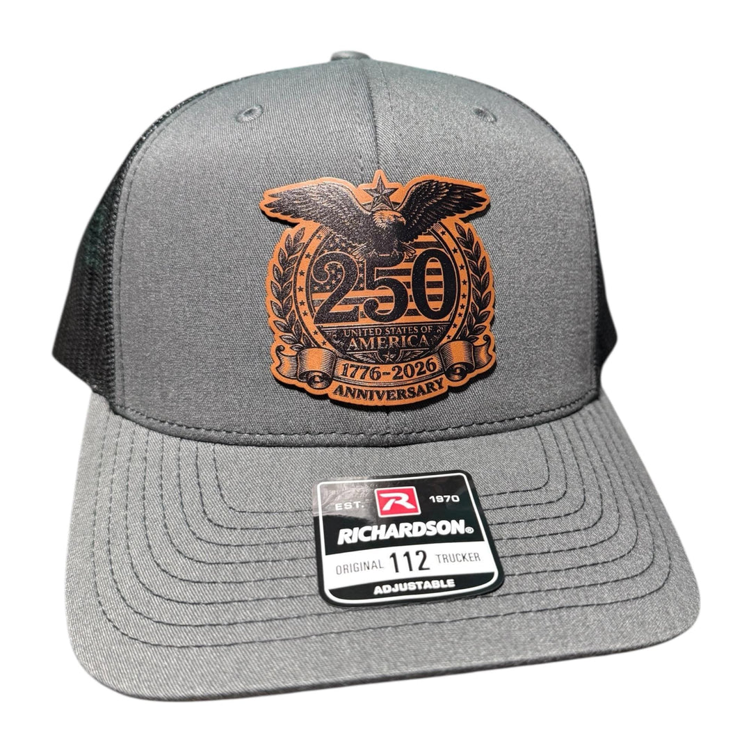 250th Anniversary 1776-2026 patriotic USA veterans hat by BubbleHead Ink
