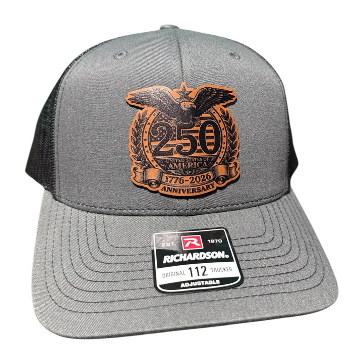 250th Anniversary 1776-2026 patriotic USA veterans hat by BubbleHead Ink
