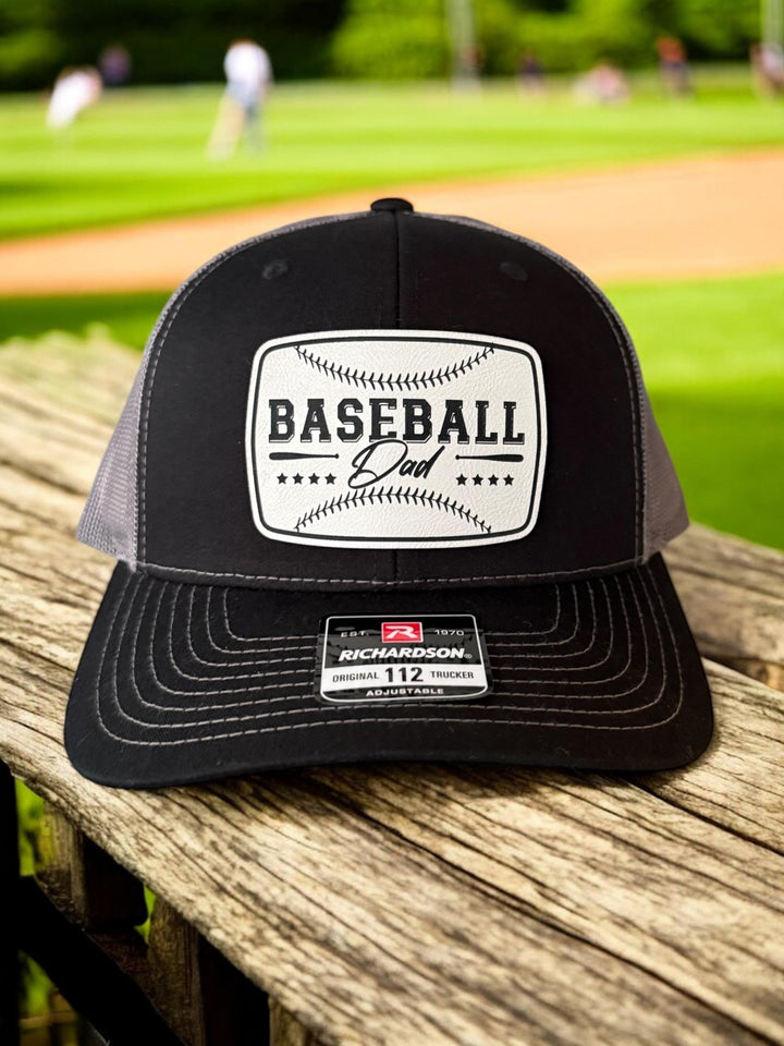 Baseball dad trucker hat by BubbleHead Ink