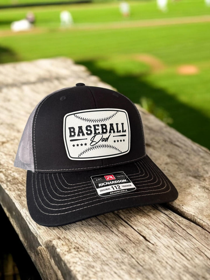Baseball dad trucker hat by BubbleHead Ink