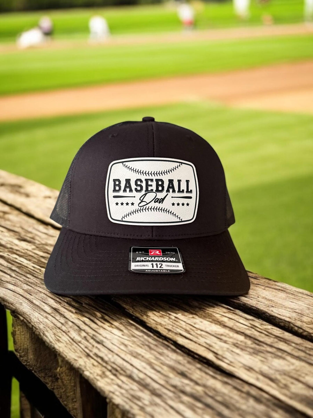 Baseball dad trucker hat by BubbleHead Ink