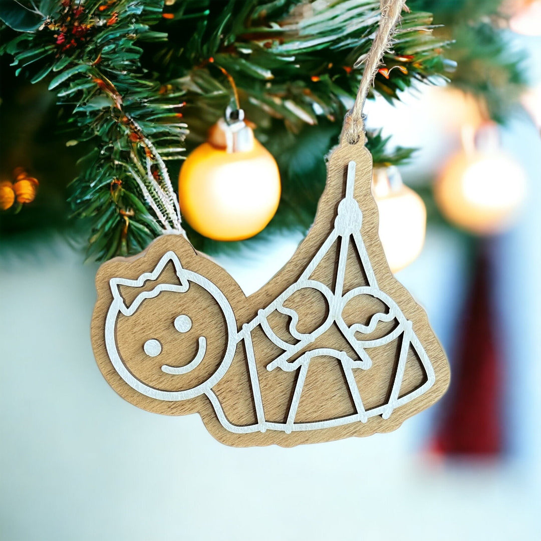 BDSM bondage naughty adult Christmas ornament by BubbleHead Ink