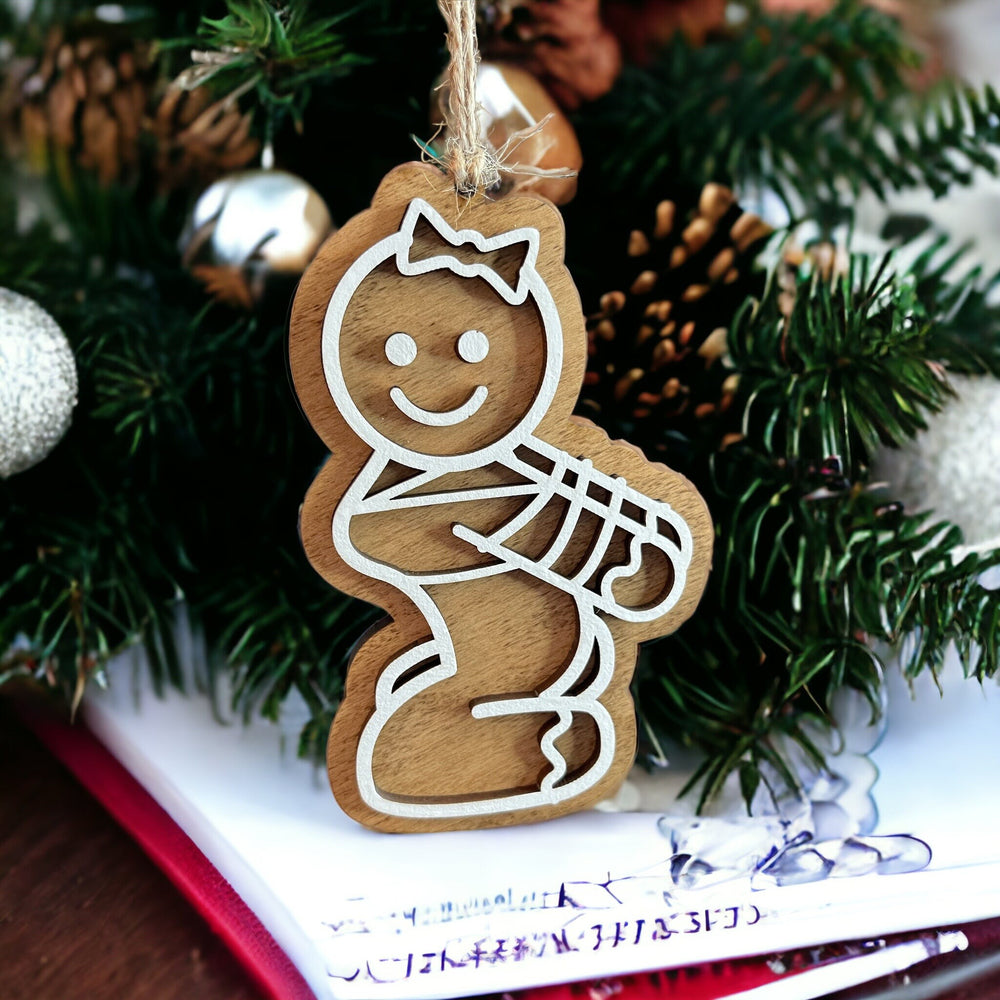BDSM bondage naughty adult Christmas ornament by BubbleHead Ink