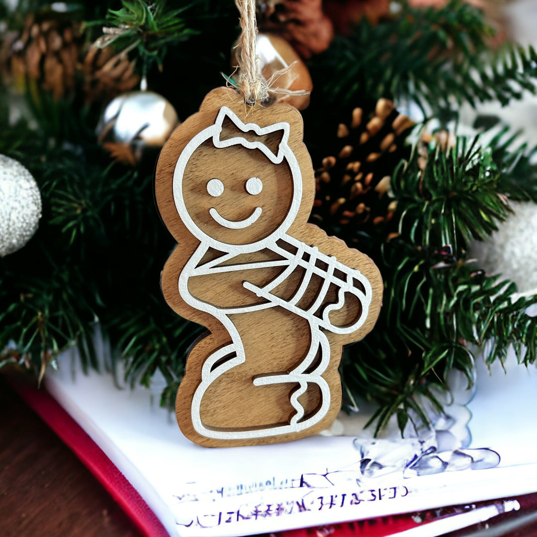 BDSM bondage naughty adult Christmas ornament by BubbleHead Ink
