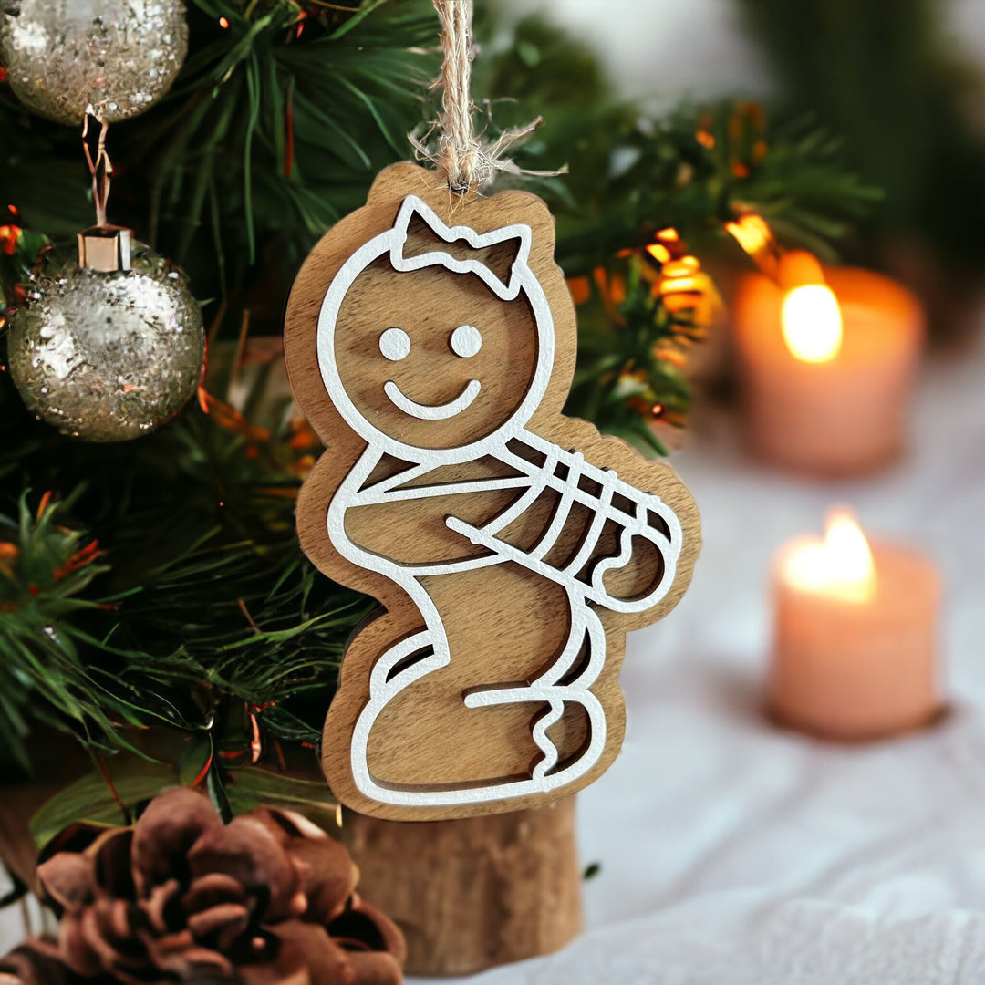 BDSM bondage naughty adult Christmas ornament by BubbleHead Ink