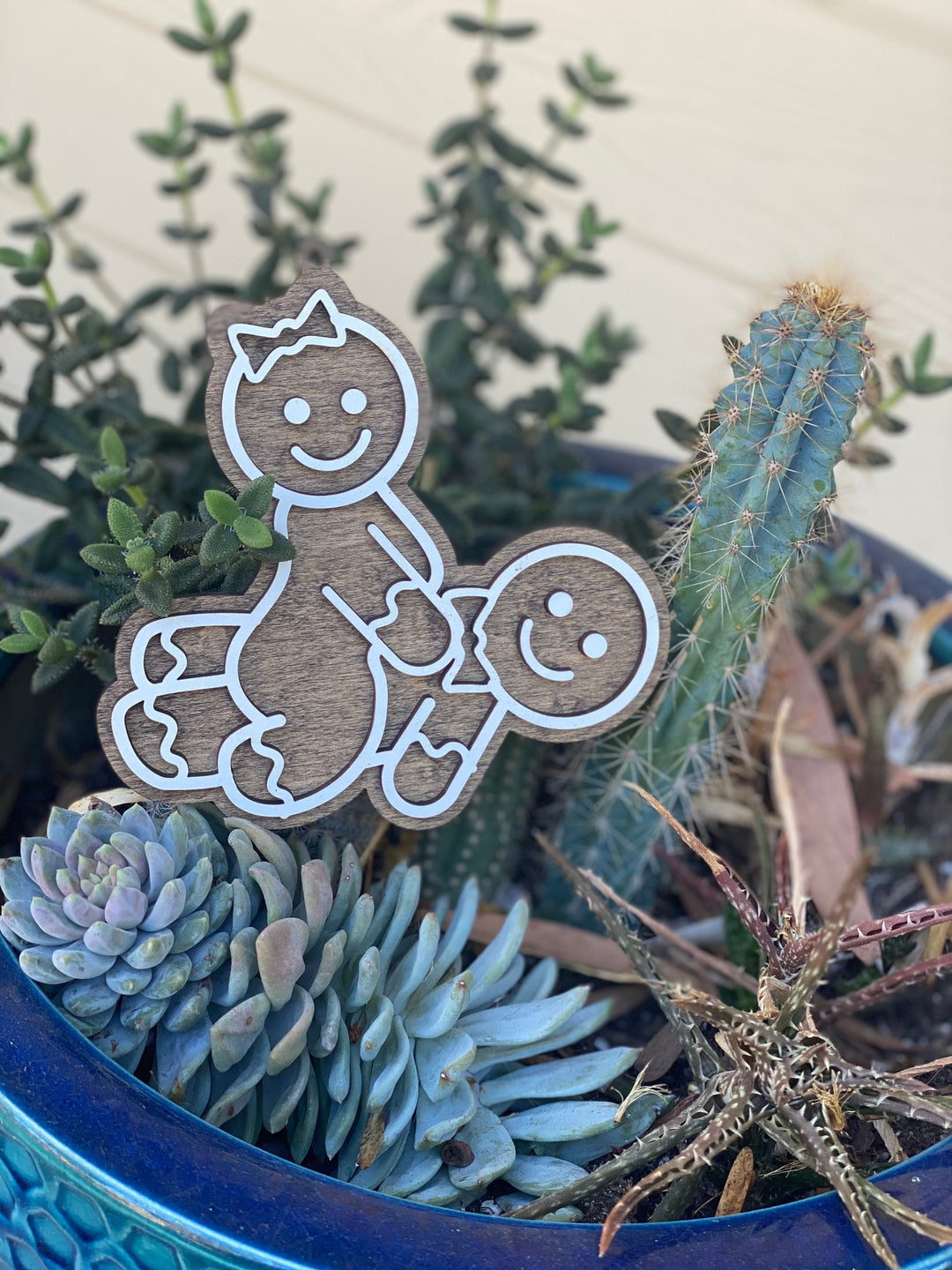 Cowgirl gingerbread naughty adult Christmas ornament by BubbleHead Ink