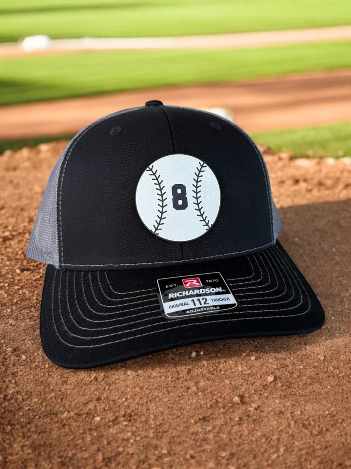 Custom baseball dad trucker hat by BubbleHead Ink