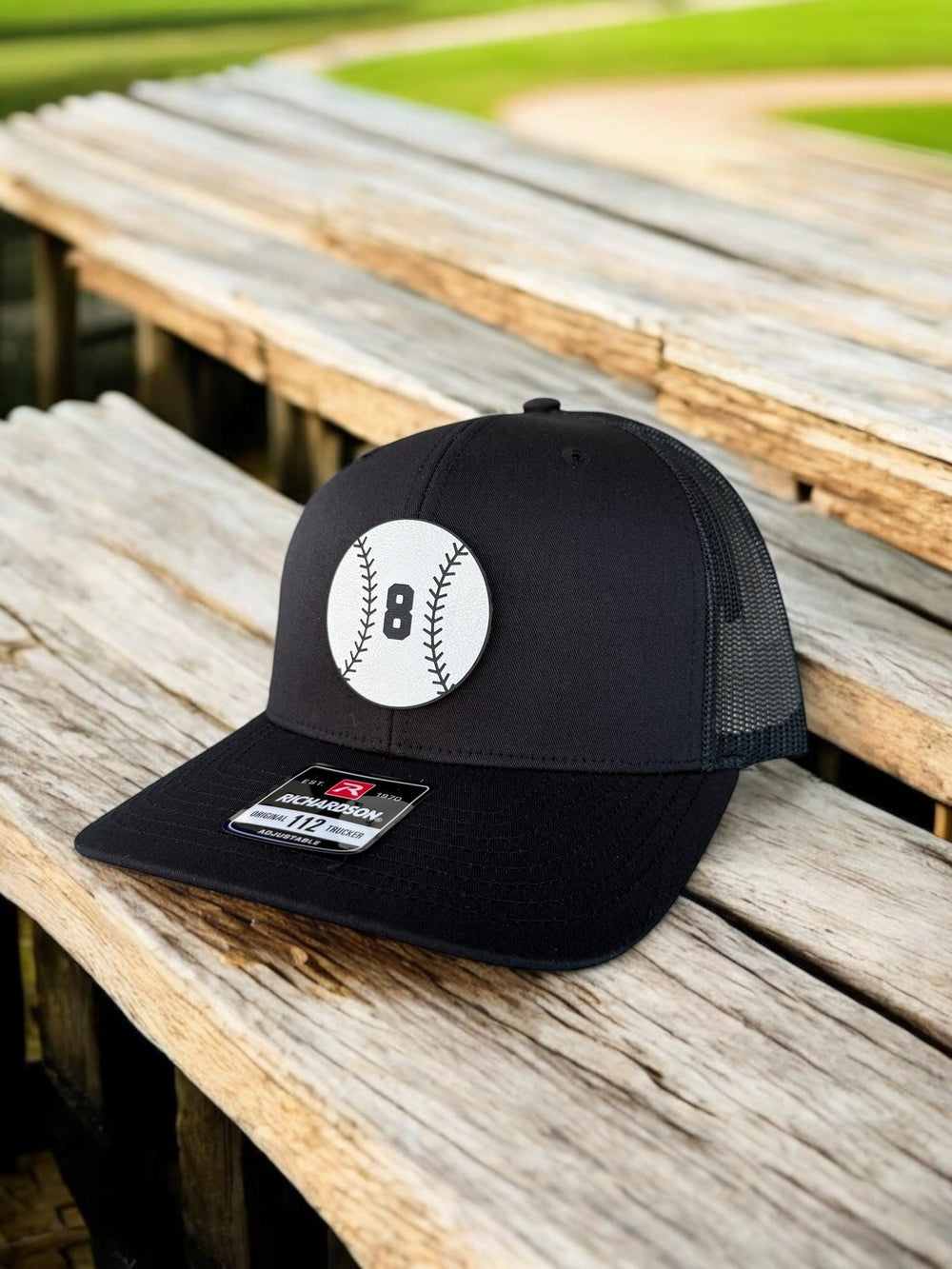 Custom baseball dad trucker hat by BubbleHead Ink