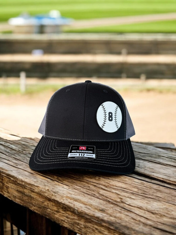 Custom baseball dad trucker hat by BubbleHead Ink