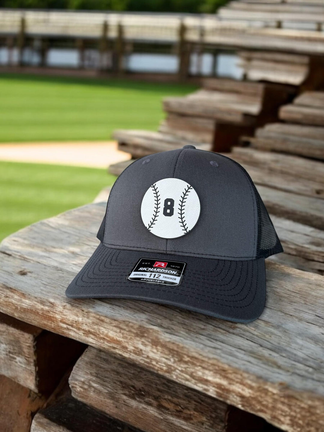 Custom baseball dad trucker hat by BubbleHead Ink