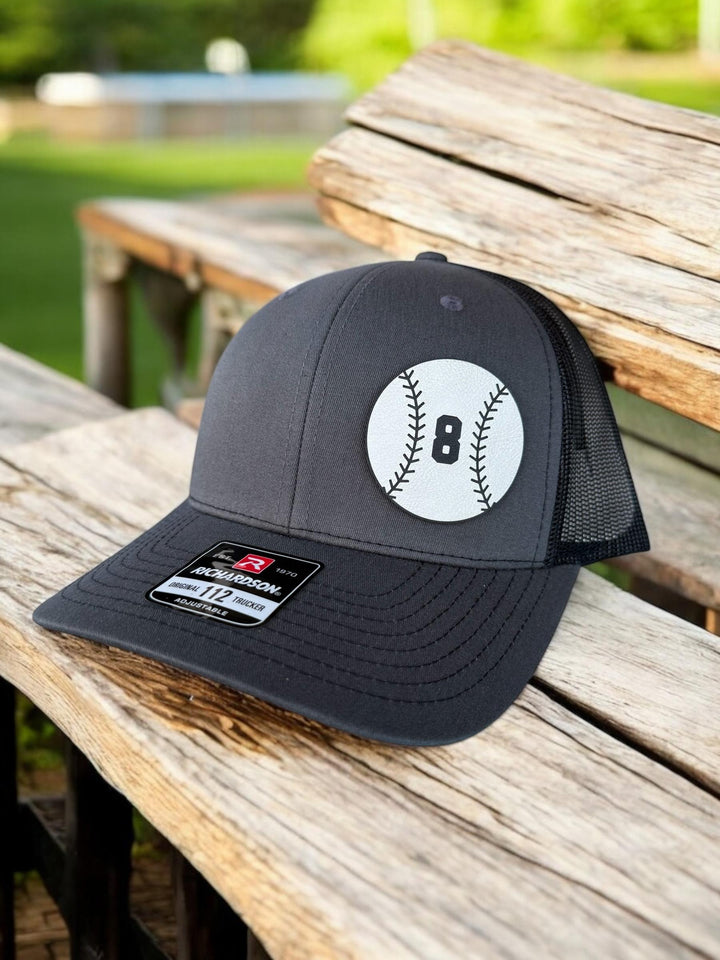 Custom baseball dad trucker hat by BubbleHead Ink