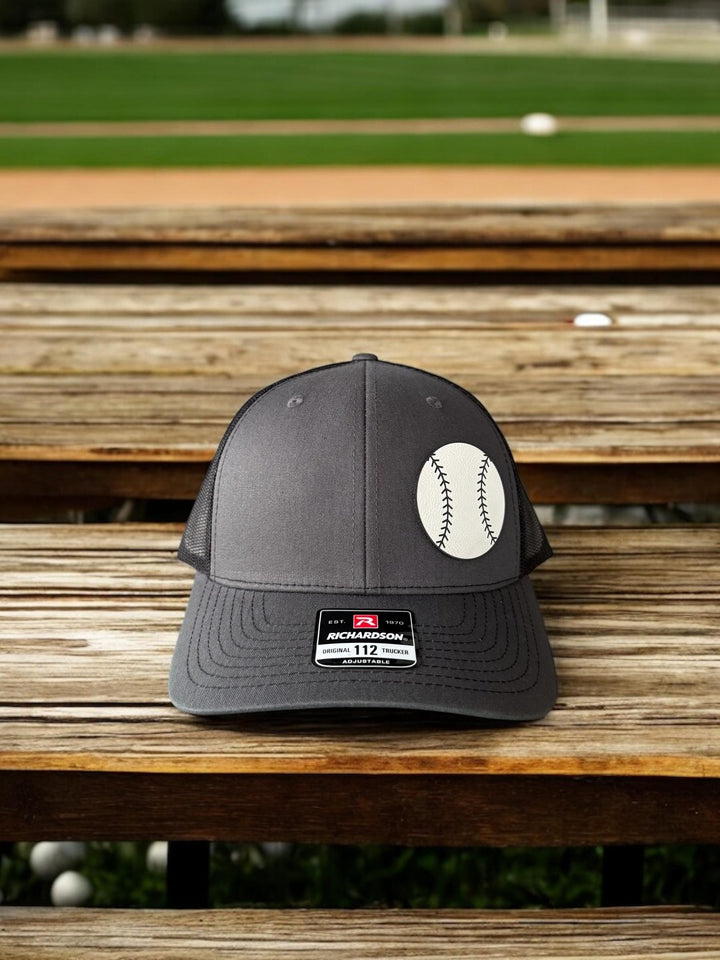 Custom baseball dad trucker hat by BubbleHead Ink