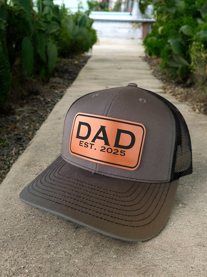 Personalized dad trucker hat with kids&