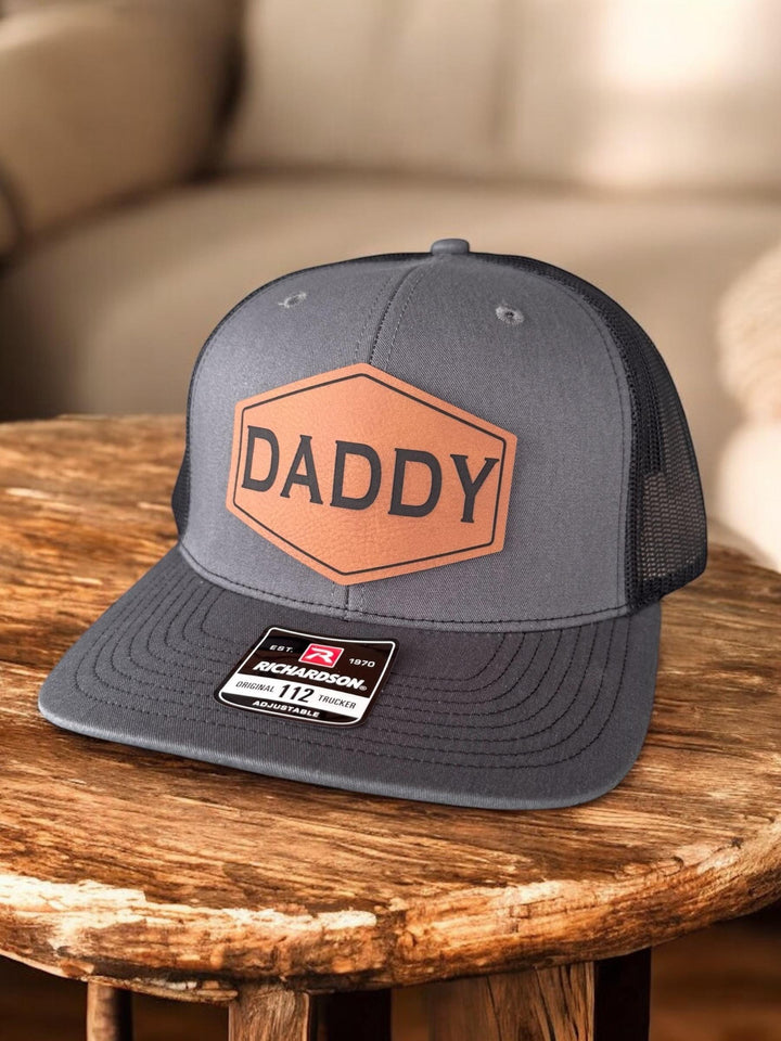 Custom dad and papa trucker hat by BubbleHead Ink