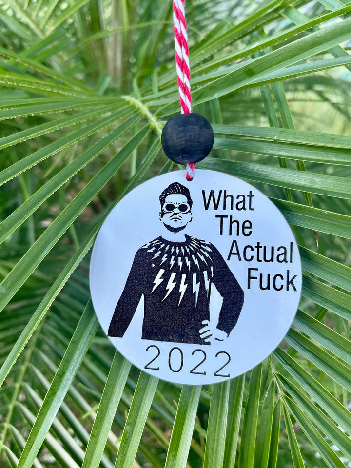 David Rose funny Christmas ornament by BubbleHead Ink