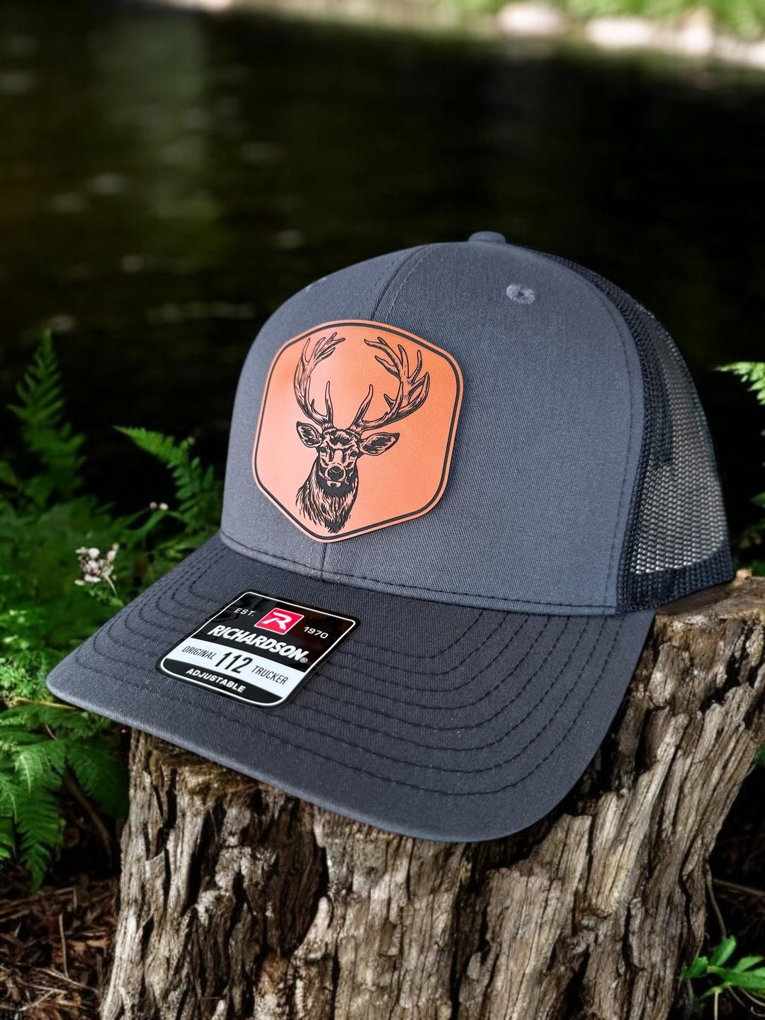 Deer hunting Richardson 112 trucker hat by BubbleHead Ink