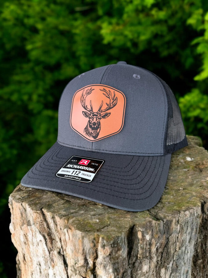 Deer hunting Richardson 112 trucker hat by BubbleHead Ink