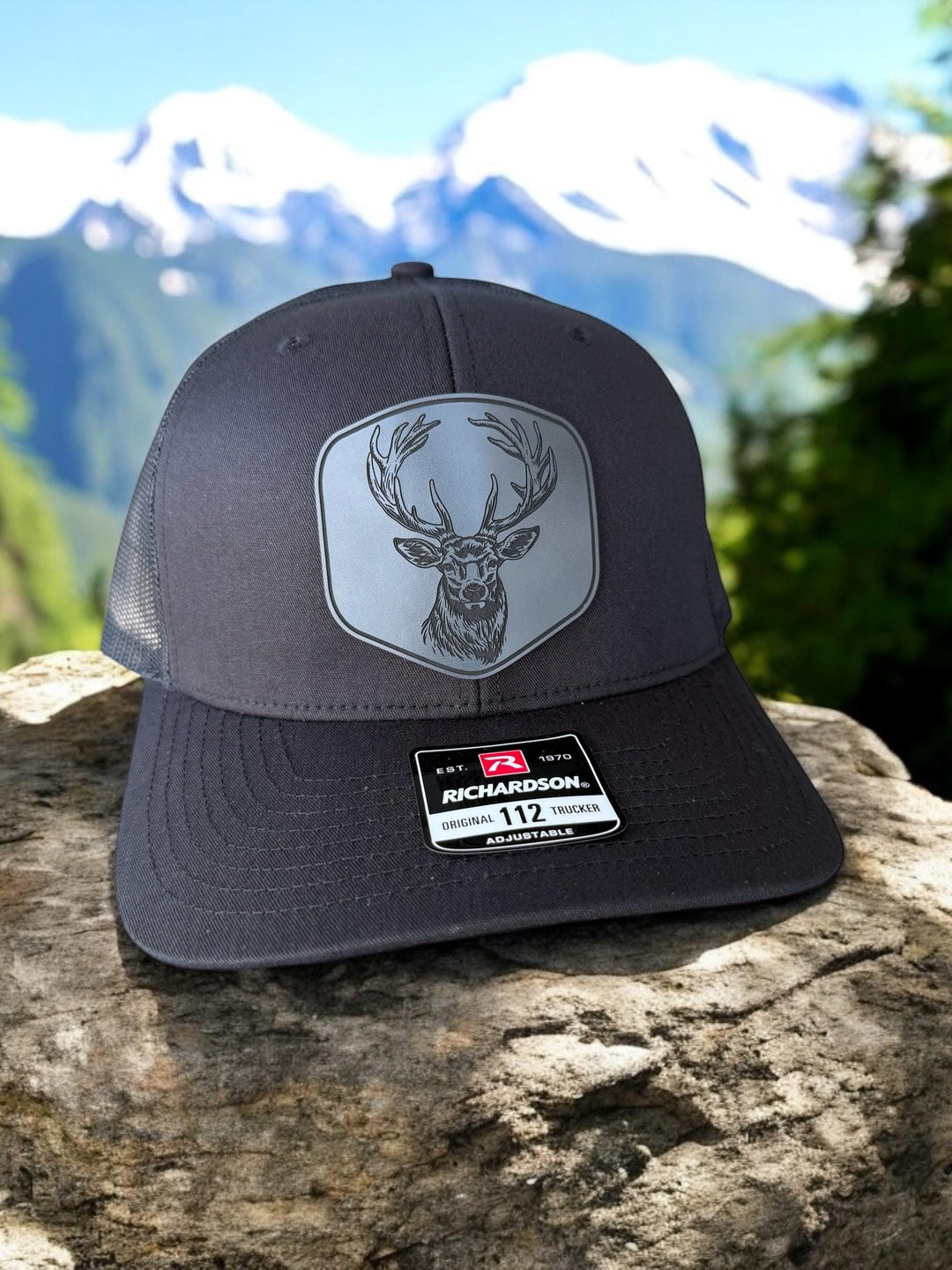 Deer hunting Richardson 112 trucker hat by BubbleHead Ink