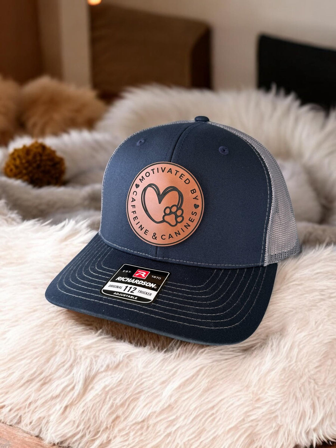 Dog lover rescue mom trucker hat for women by BubbleHead Ink