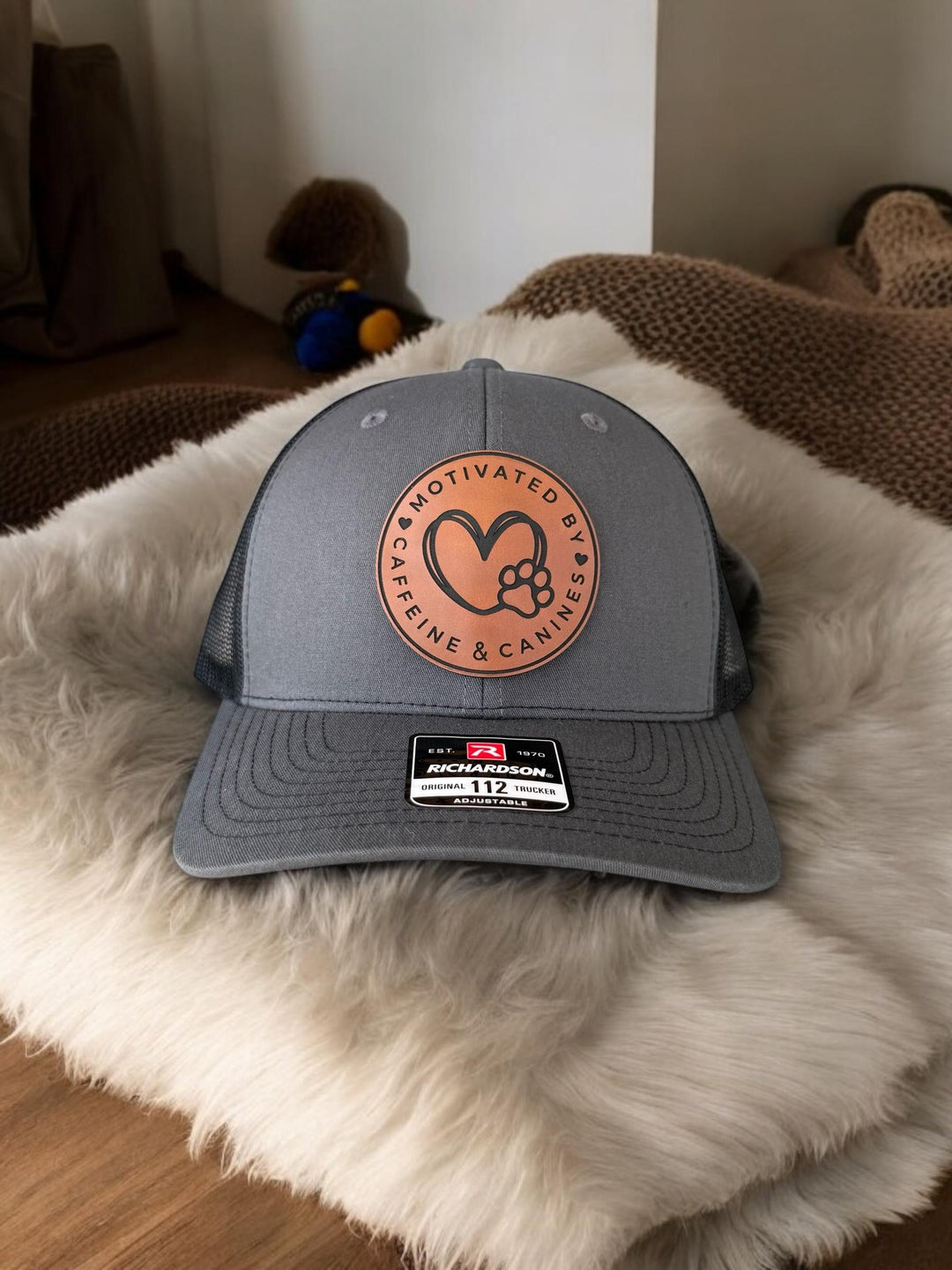 Dog lover rescue mom trucker hat for women by BubbleHead Ink