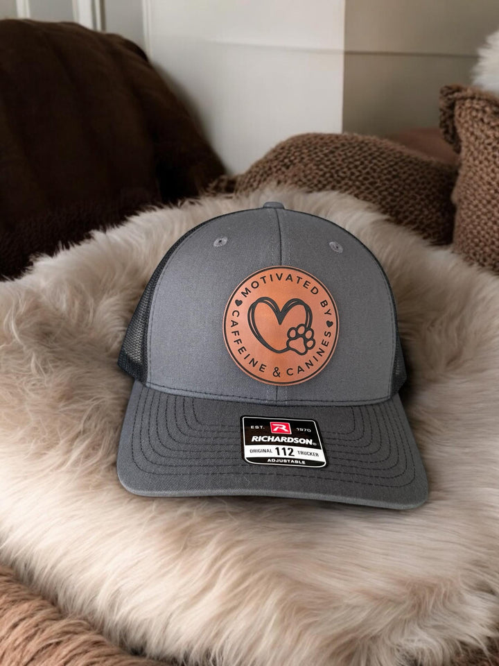 Dog lover rescue mom trucker hat for women by BubbleHead Ink