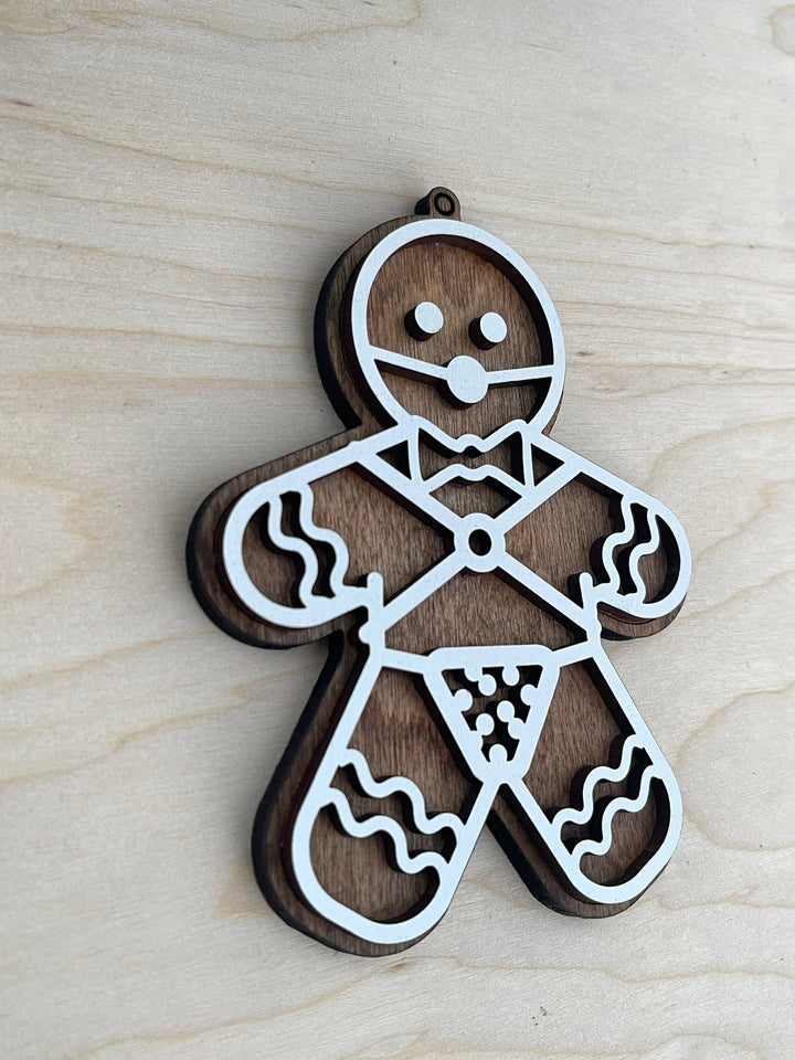 Dominatrix gingerbread naughty Christmas ornament by BubbleHead Ink