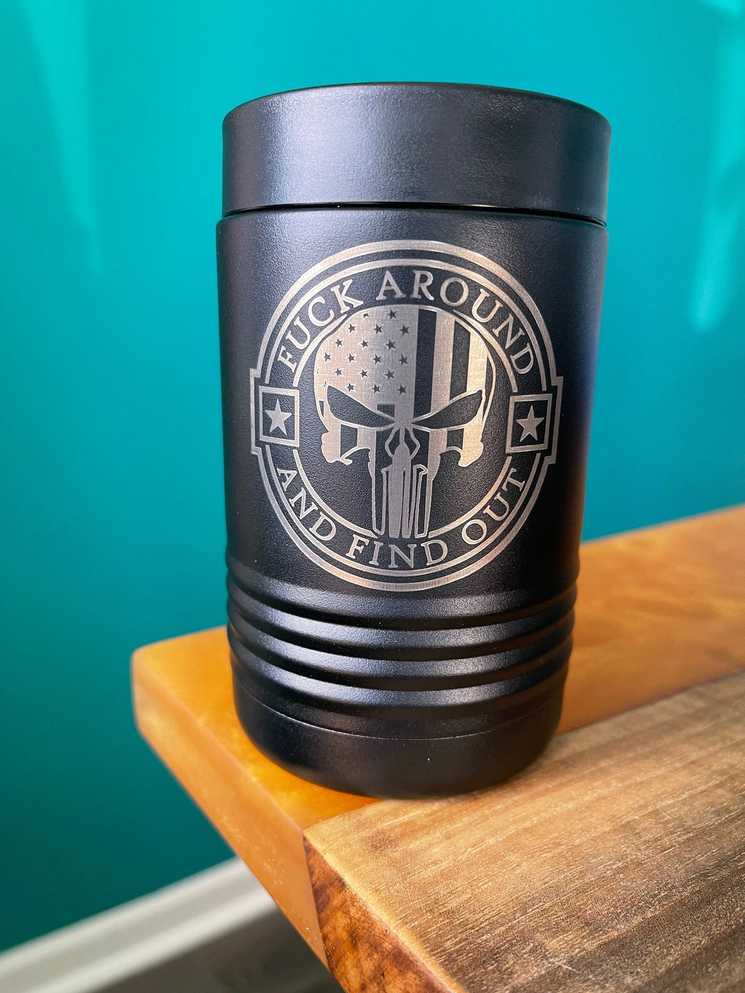 F Around and Find Out personalized beer can koozie by BubbleHead Ink