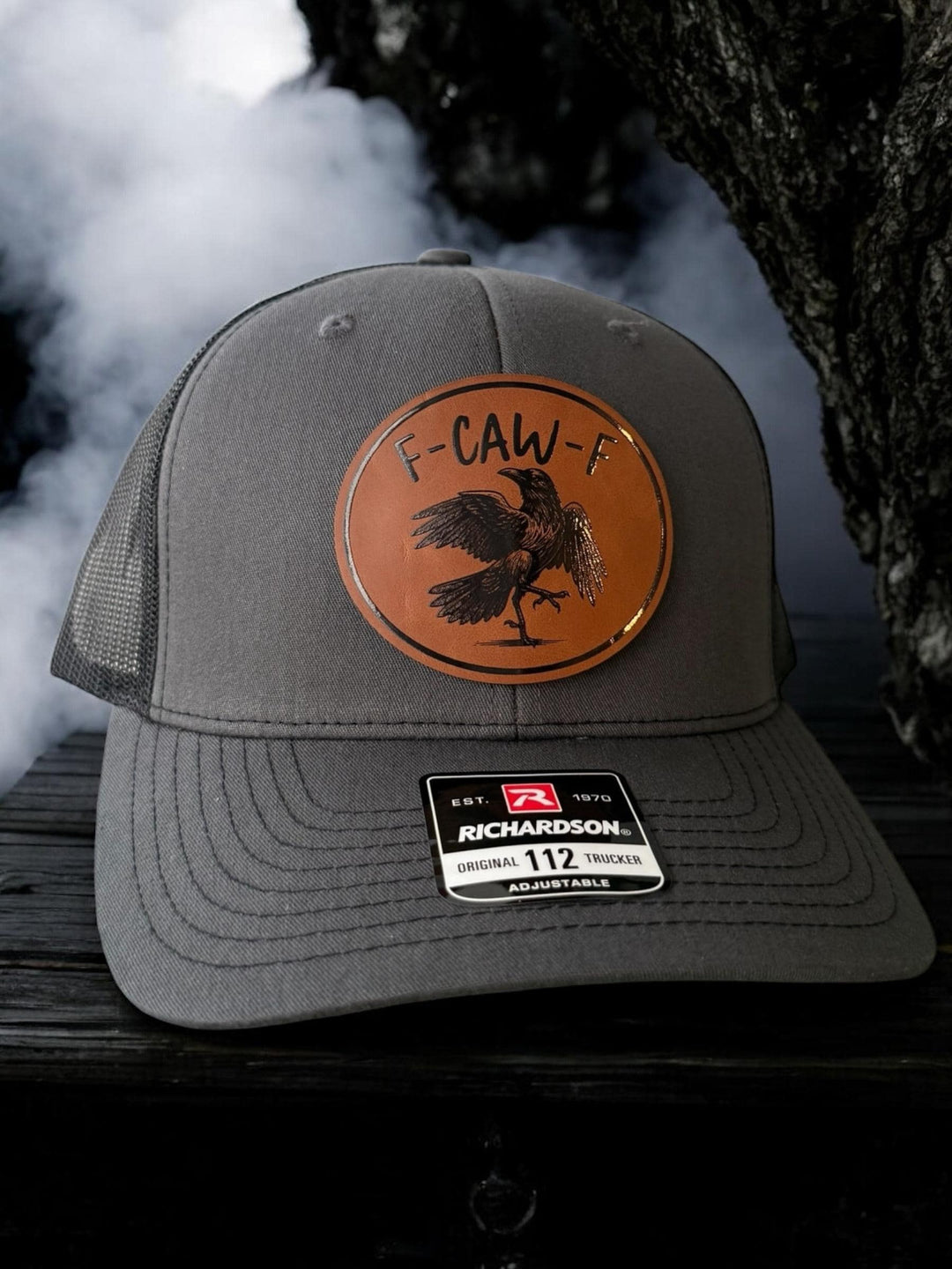 FCAWF funny Halloween crow trucker hat by BubbleHead Ink