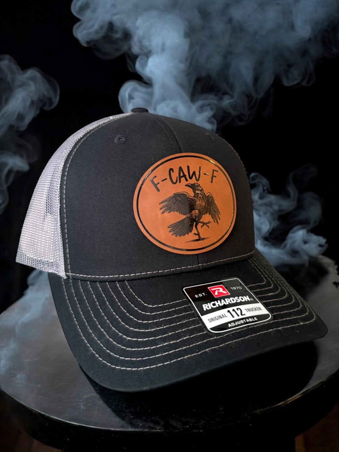 FCAWF funny Halloween crow trucker hat by BubbleHead Ink