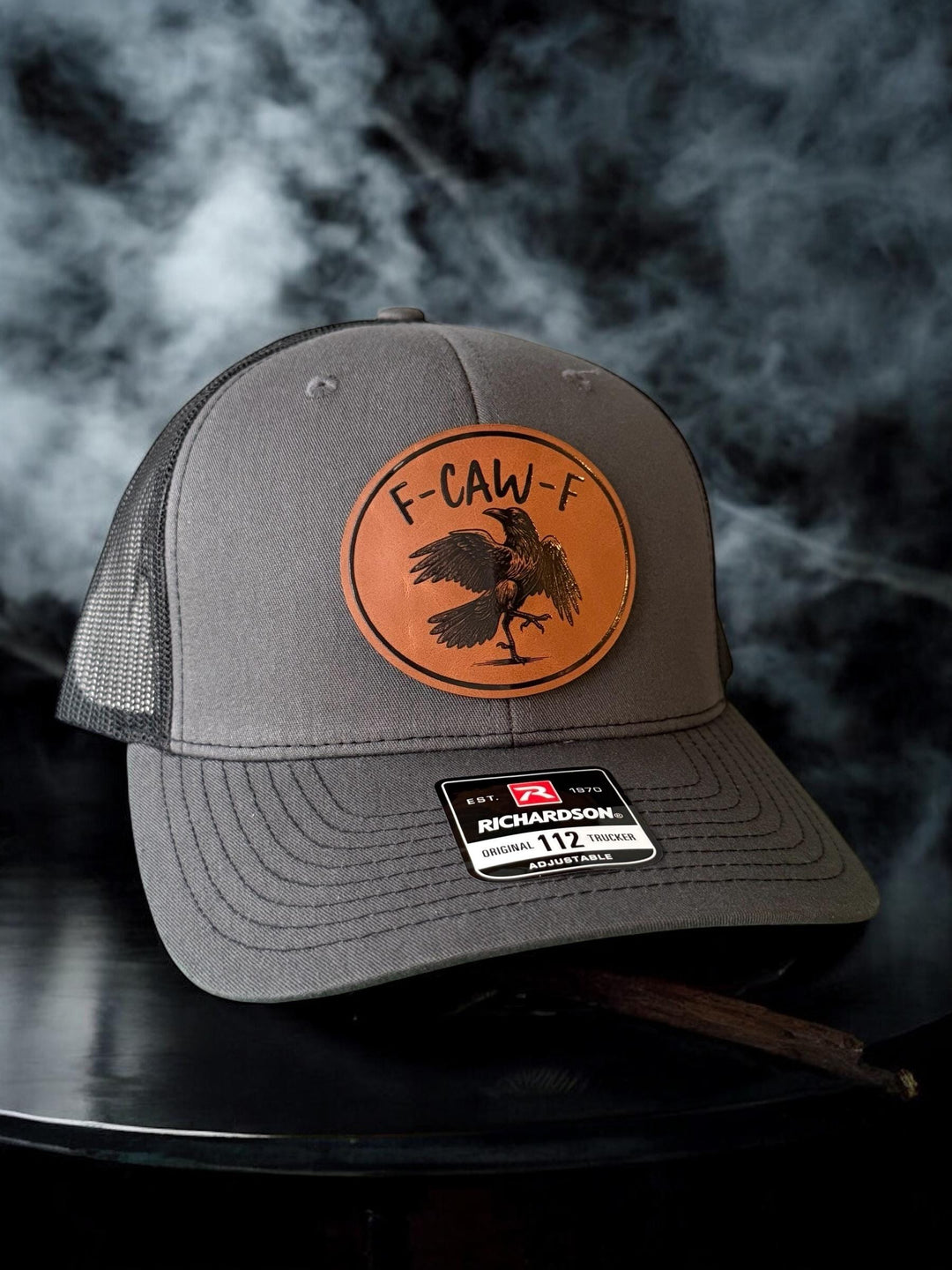 FCAWF funny Halloween crow trucker hat by BubbleHead Ink