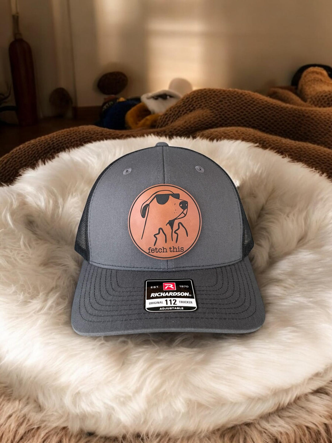 Fetch This funny dog lover Richardson 112 trucker hat by BubbleHead Ink