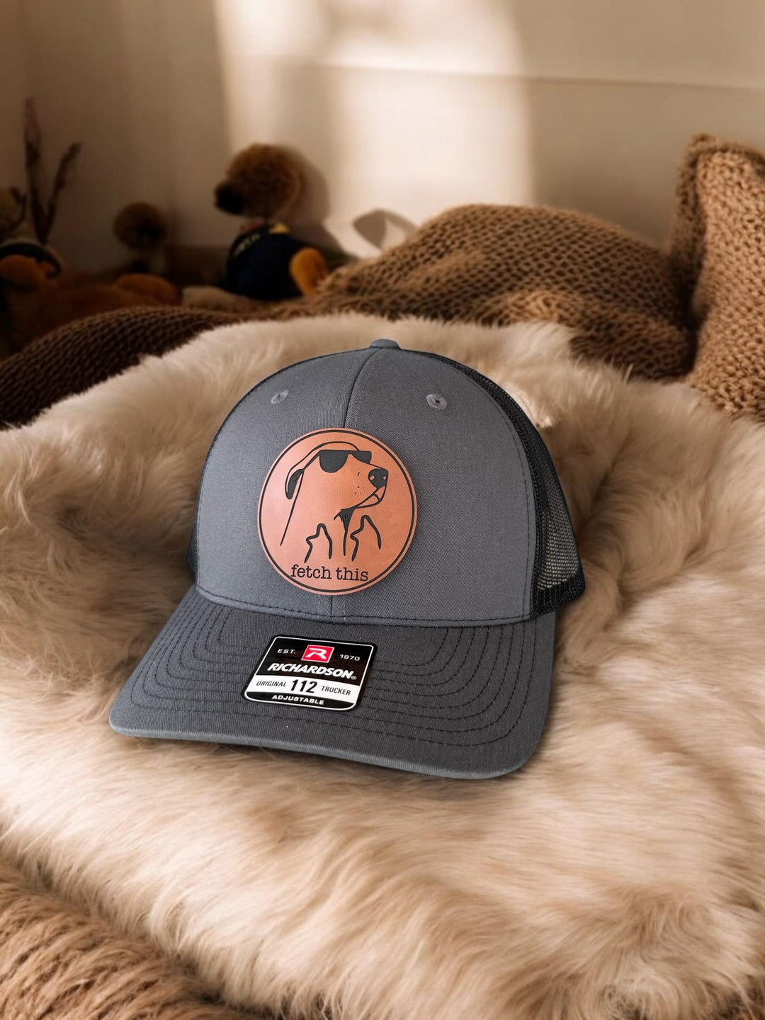 Fetch This funny dog lover Richardson 112 trucker hat by BubbleHead Ink