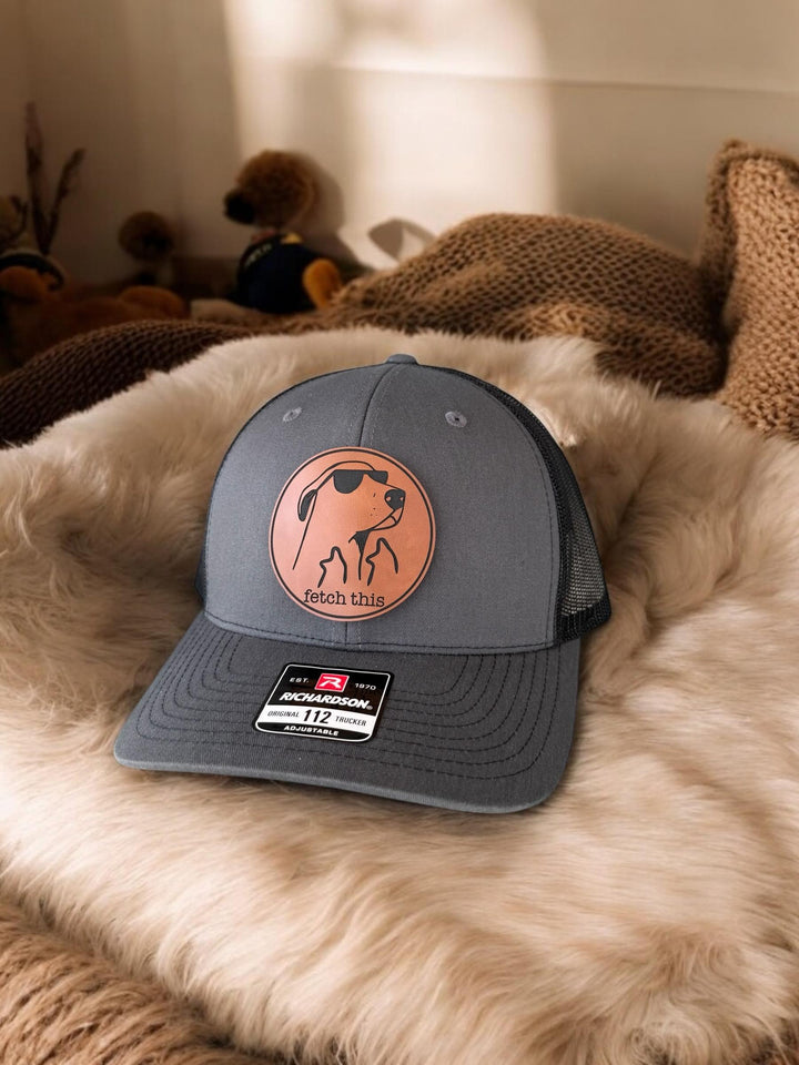 Fetch This funny dog lover Richardson 112 trucker hat by BubbleHead Ink