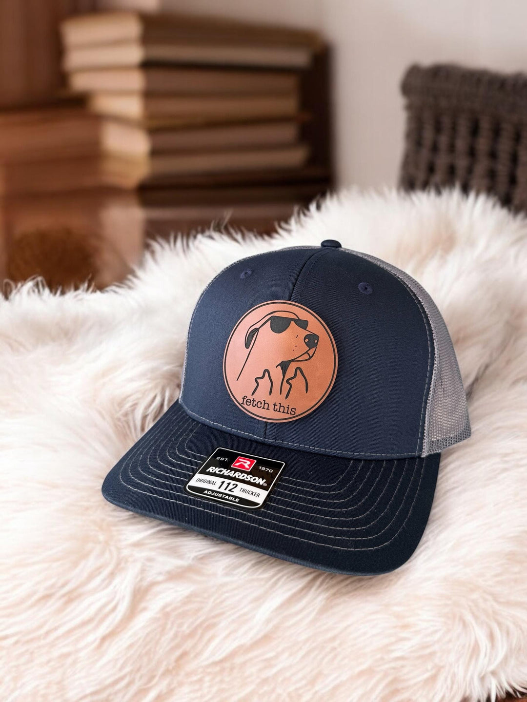 Fetch This funny dog lover Richardson 112 trucker hat by BubbleHead Ink