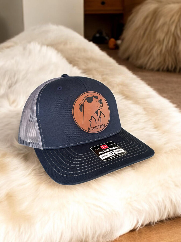 Fetch This funny dog lover Richardson 112 trucker hat by BubbleHead Ink