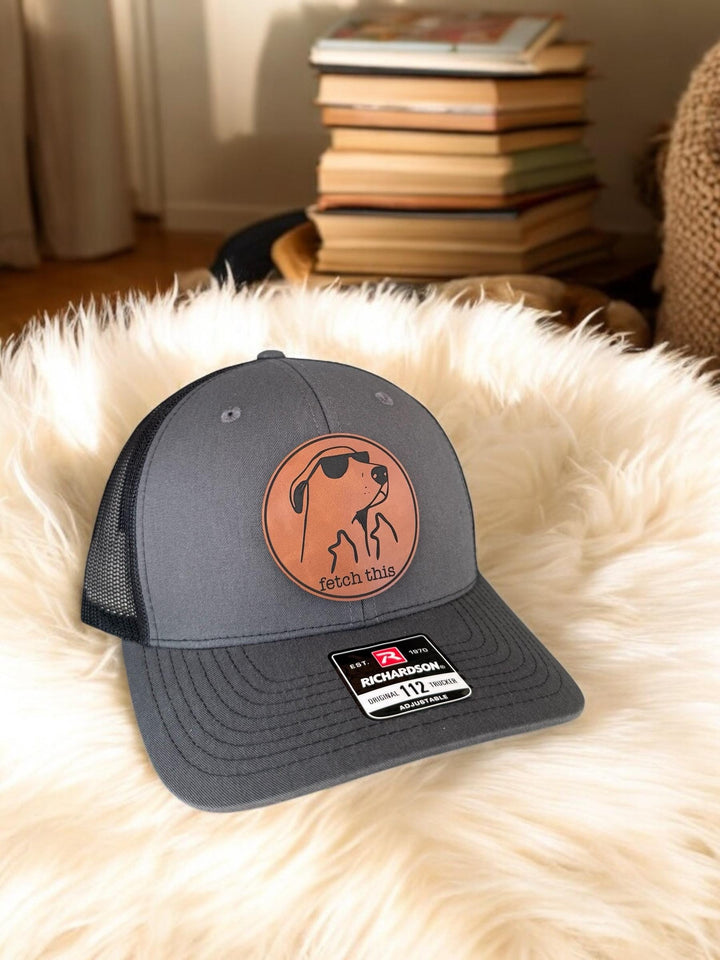 Fetch This funny dog lover Richardson 112 trucker hat by BubbleHead Ink
