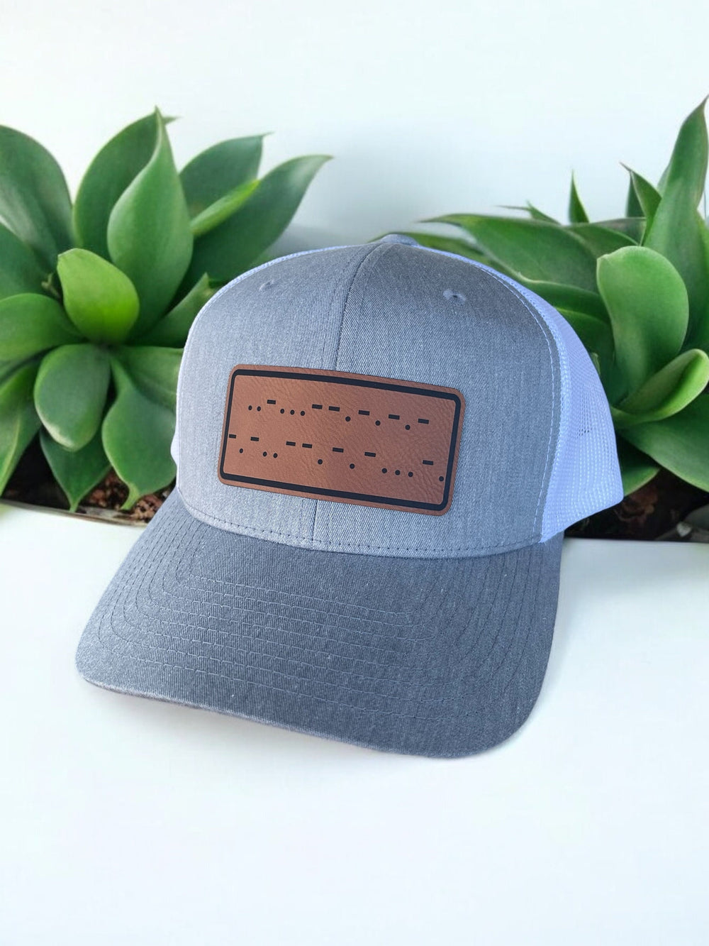 Fuck Cancer Morse code cancer awareness trucker hat by BubbleHead Ink