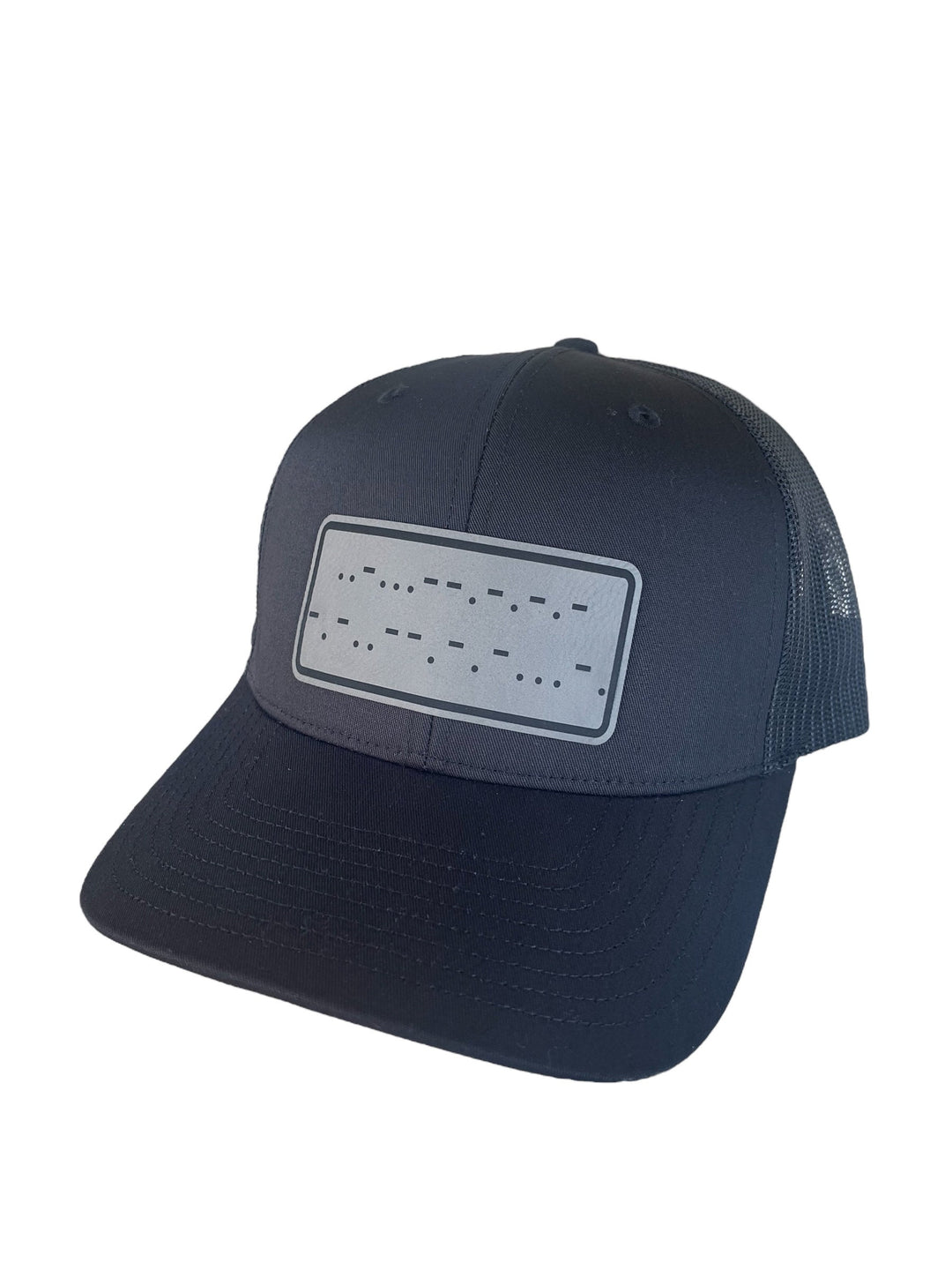 Fuck Cancer Morse code cancer awareness trucker hat by BubbleHead Ink